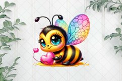 Cute Bees Sublimation Clipart Product Image 1