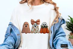 Ghost Patchwork Halloween PNG Product Image 6