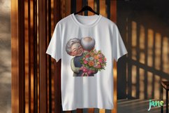 Cute Happy Old Couple Sublimation Product Image 2