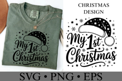 My 1st Christmas Svg | Christmas svg | Shirt Svg Product Image 3