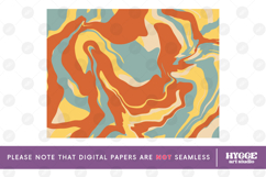 Retro Background Png Fluid Marble Paper Sublimation Product Image 1