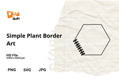 Simple Plant Border Art Product Image 1