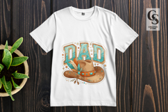 Western Dad Cowboy Clipart Sublimation PNG Product Image 3