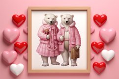 Valentines Day Bear Sublimation Clipart, Valentines Day PNG Product Image 3