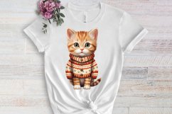 Christmas Cats Sublimation Clipart, Christmas Cats Clipart Product Image 3