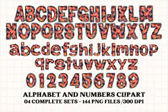 Football Alphabet clipart, soccer american letters doodle Product Image 3