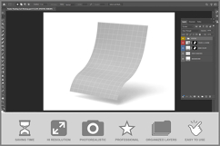 Poster Floating Curl Product Image 2