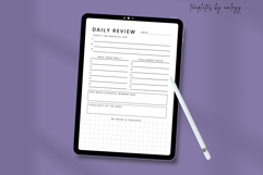 Minimal Daily Review Planner Template | Aesthetic Daily Product Image 3