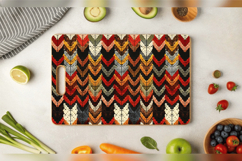 Autumn Knitted Sweater Cutting Boards sublimation Design Product Image 3