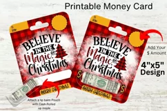 Christmas Money Card PNG Design - Merry Christmas Money Card Product Image 1