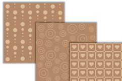 Coffee and latte colors digital papers Product Image 3