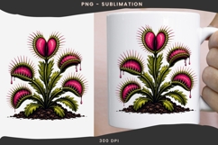Gothic venus flytrap png design for T-shirts Product Image 2