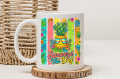 Squeeze The Day PNG Tropical Pineapple Summer Sublimation Product Image 3