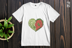 Leafy Botanical Heart Bookmark Sublimation Product Image 2