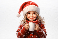 Christmas Little Girl Sublimation PNG Product Image 3