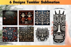 Halloween Tumbler Wrap Sublimation Design PNG Product Image 1