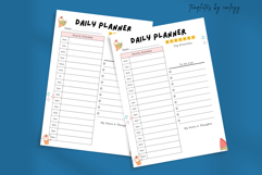 Cute Daily Planner Template Canva Editable, Aesthetic Product Image 2