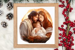Christmas Nativity Watercolor Clipart, Christmas PNG Product Image 3