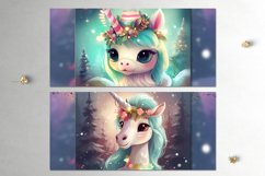Christmas Unicorn | kids Mug Sublimation design bundle, JPG Product Image 3