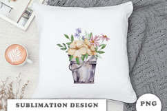 Watercolor Garden sublimation PNG Product Image 3