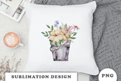 Watercolor Garden sublimation PNG Product Image 3