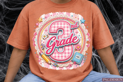 Pink Gingham School Sublimation Design Product Image 3