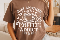 Just Another Coffee Addict Svg, Coffee Lover Svg. Product Image 4