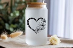 Flower Heart Svg , Flower Svg, Heart Svg Product Image 5