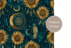 Sunflowers Tumbler Design, Boho Tumbler, Sunflowers PNG Product Image 3