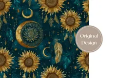 Sunflowers Tumbler Design, Boho Tumbler, Sunflowers PNG Product Image 3