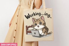 Working...ing PNG, Funny Animals Sublimation PNG Product Image 3