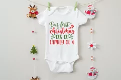 Our first christmas as a family of 4 SVG Product Image 3