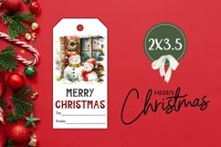 Christmas Gift Tag, Snowman Gift Tag Printable Product Image 3