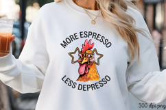 I&#039;M ALLERGIC TO MORNINGS PNG, Sarcastic Chicken Sublimation Product Image 3