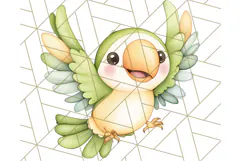 Pastel Safari Jungle Baby Animals PNG Clipart, Nursery Product Image 3