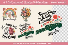 Motivational Quotes Sublimation Bundle PNG Product Image 4