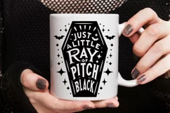 Just A Little Ray Of Pitch Black Svg, Spooky Halloween Svg. Product Image 4