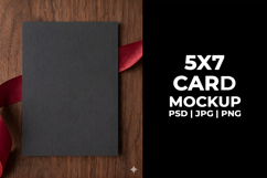 5x7 Valentine's Day Invitation Mockup, Greeting Card Product Image 3