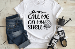 Call Me on My Shell SVG Design, Summer &amp; Beach SVG Design Product Image 3