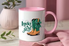 Lucky Girl Sublimation PNG, St. Patrick Day PNG Product Image 3