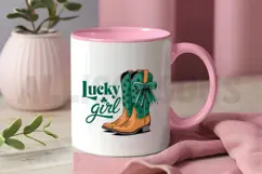 Lucky Girl Sublimation PNG, St. Patrick Day PNG Product Image 3
