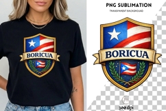 Boricua Puerto Rico PNG Sublimation | Puerto Rican Flag Product Image 3