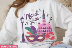 Mardi Gras PNG, Mardi Gras Sublimation PNG Product Image 3
