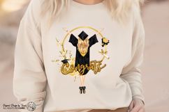 Graduation Blonde Girl PNG Congrats Grad Gold Glam Clipart Product Image 2