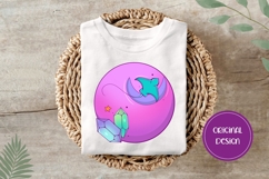 Hand Drawn Cosmic Illustration, Colorful Fantasy Space PNG Product Image 3