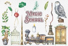 Magic school watercolor clipart Product Image 3