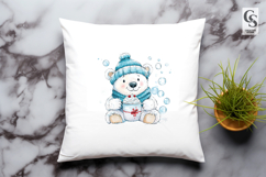 Cute Polar Bear Mug Clipart Sublimation PNG Product Image 3