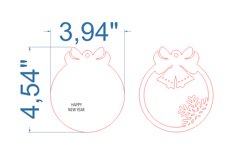 Bells Christmas Tree Toy SVG laser cut file for Glowforge Product Image 4