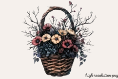 Gothic Pagan Spring Sublimation Clipart PNG Product Image 1