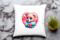 Vintage Cute Teddy Bears clipart sublimation png Product Image 3